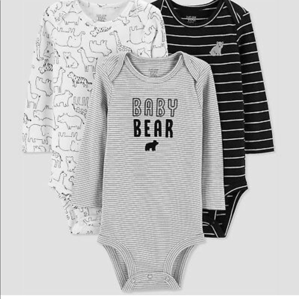 Baby Bear 3-piece long sleeve bodysuit set